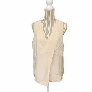 J. Crew blush, silk, lined blouse, nwt